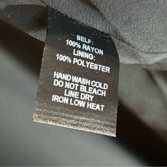 LULUS Sz 1X Maxi Dress True Wrap Slab Cotton Slit Sleeves Partly Lined  NEW - Picture 11 of 14